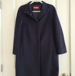 Max Mara Studio Navy Blue Coat